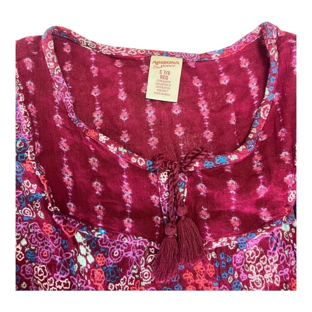 Bundle Of Girls Clothes Tunic Floral Blouse and Pink Skort And Jean Short Set 8